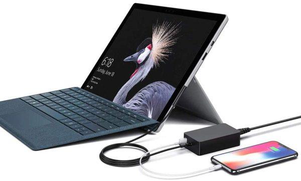 44W , 65W , 102W Surface Pro Power Adapter for Surface Laptop with USB Charging Port and Lengthen Power Cord. Adapter for Microsoft Surface Pro 6 5 4 3 & Surface Go & Surface Book 2 Teqoneindia.com